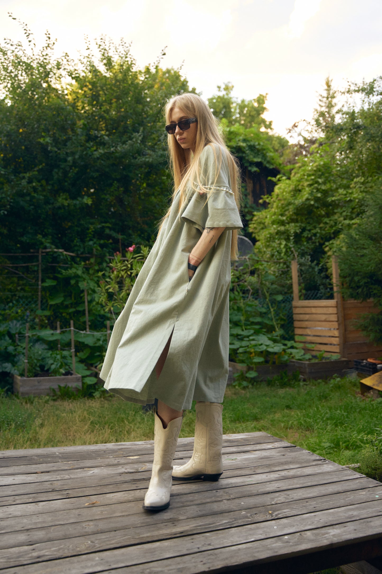 Linen Dress “Dry Mint”