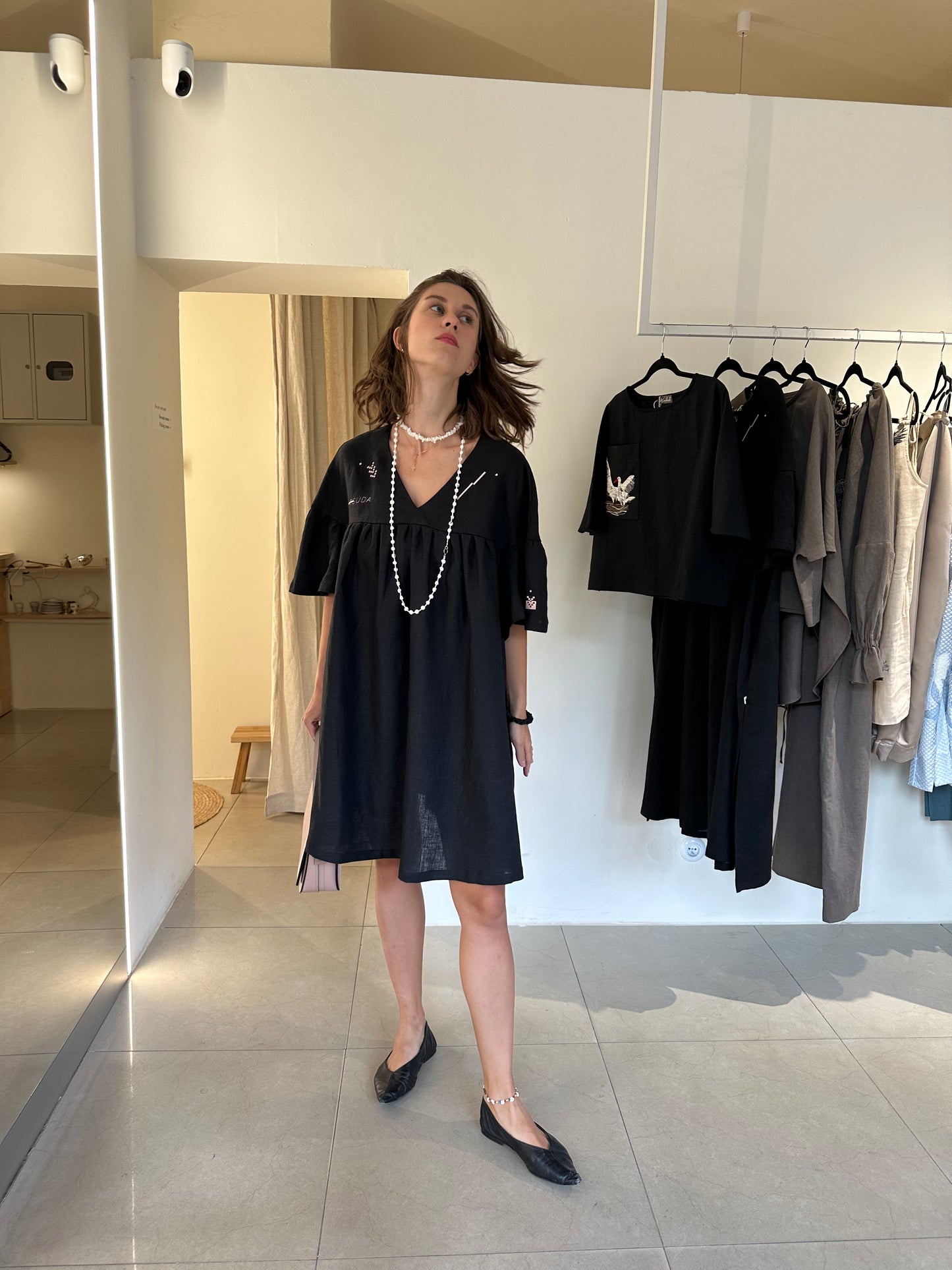 Linen Dress “Black”