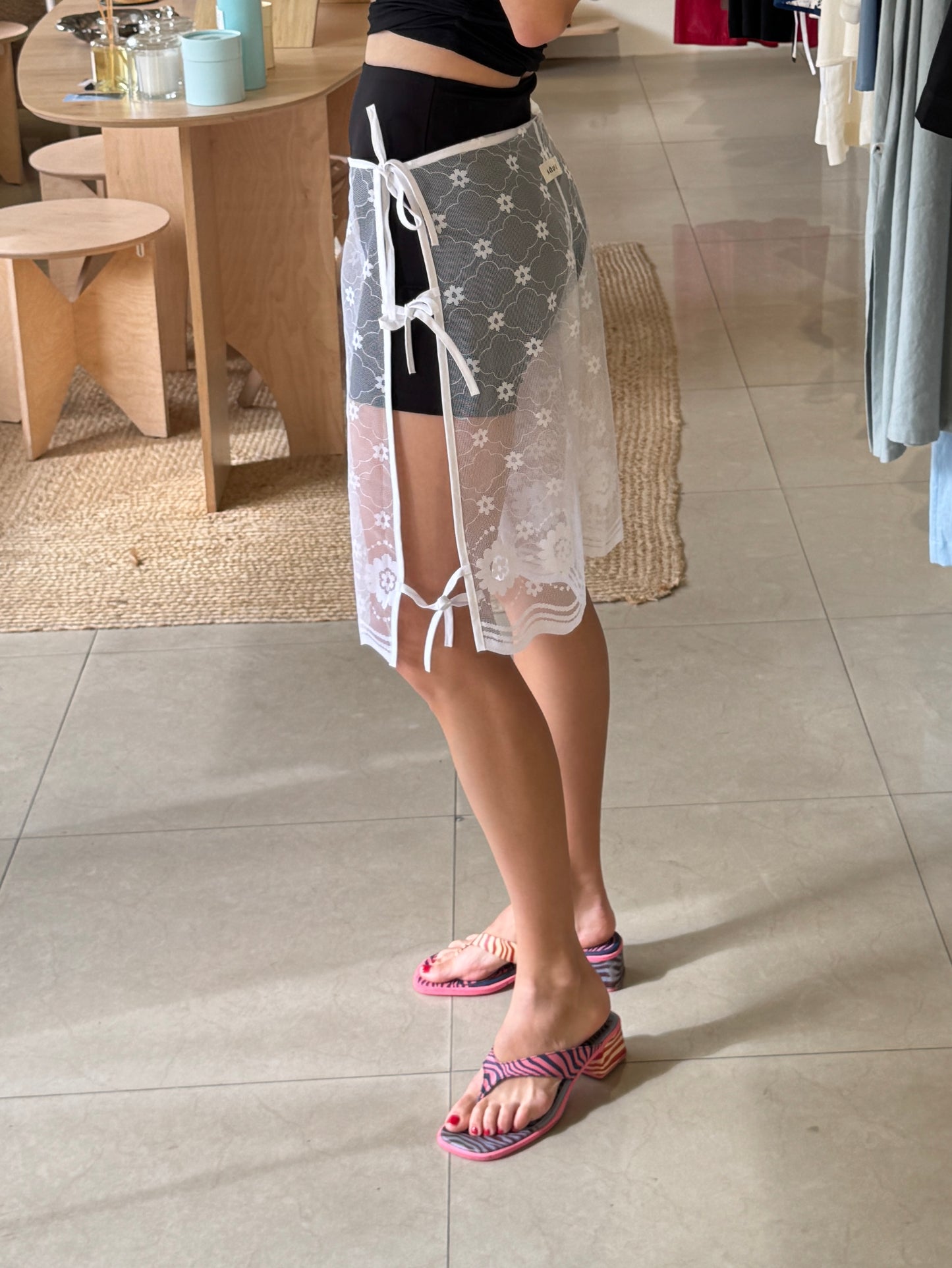 Vintage curtain bermuda shorts