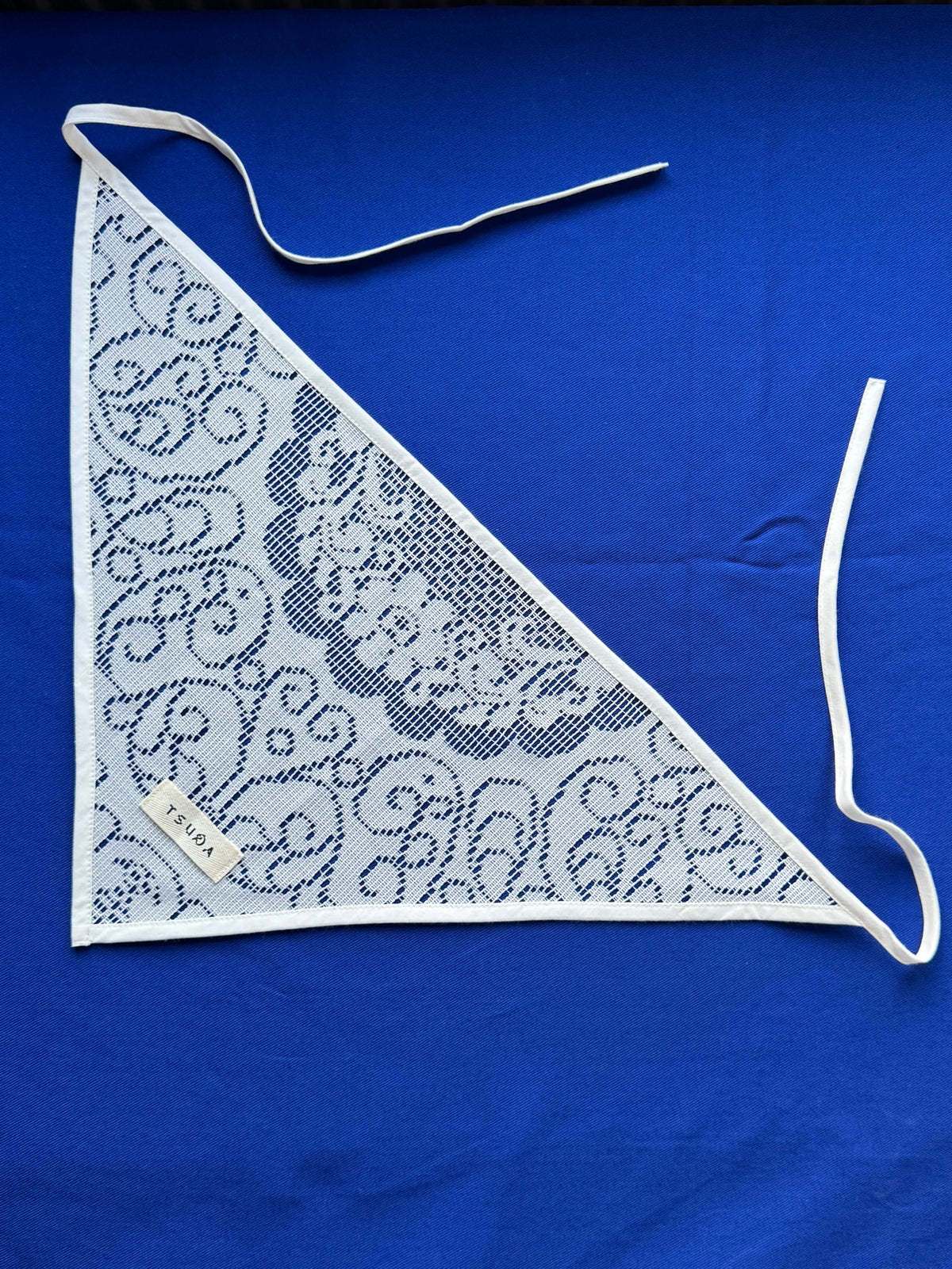 Scarf made from vintage curtain
