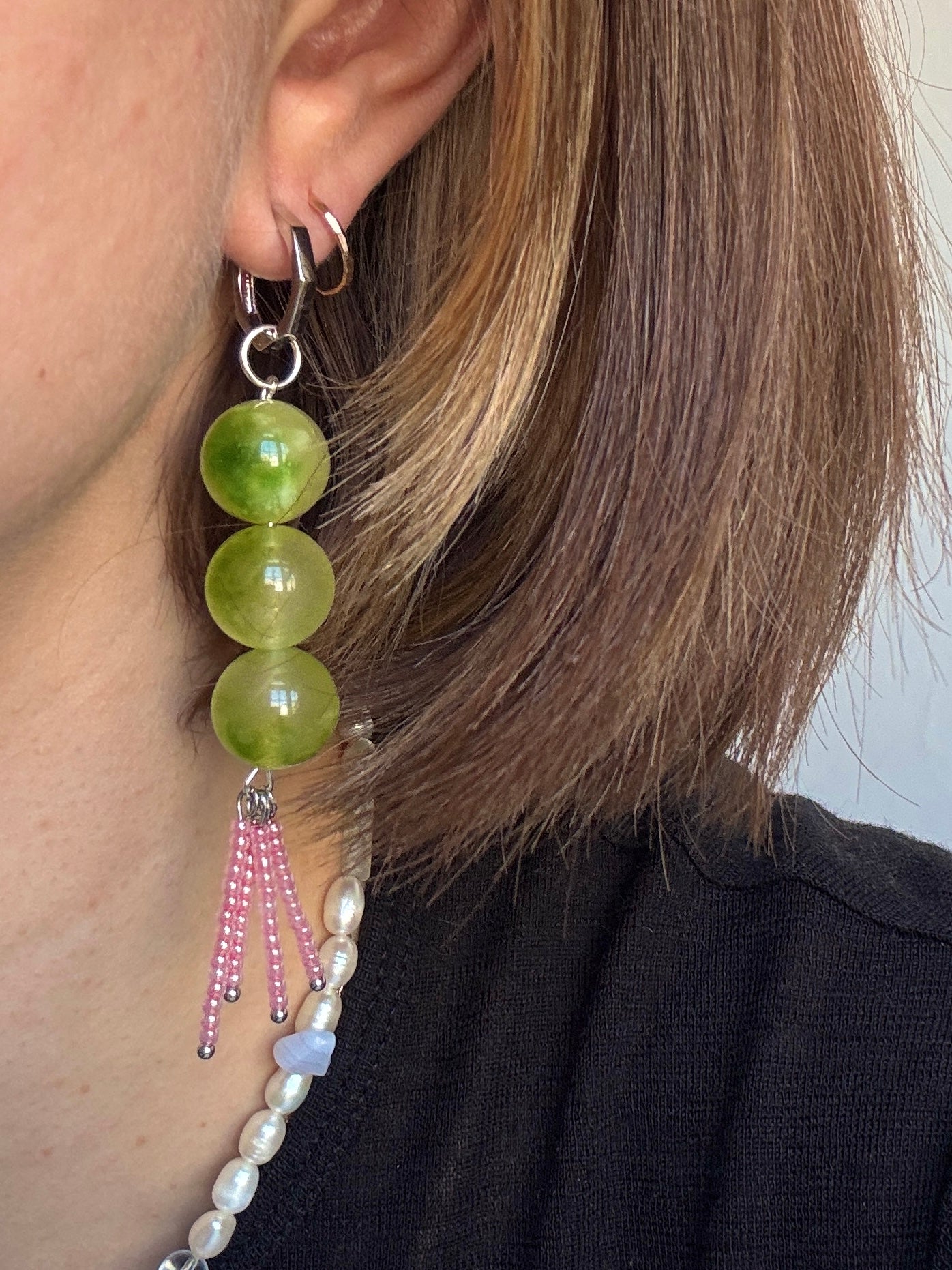 Earrings with a Tractor