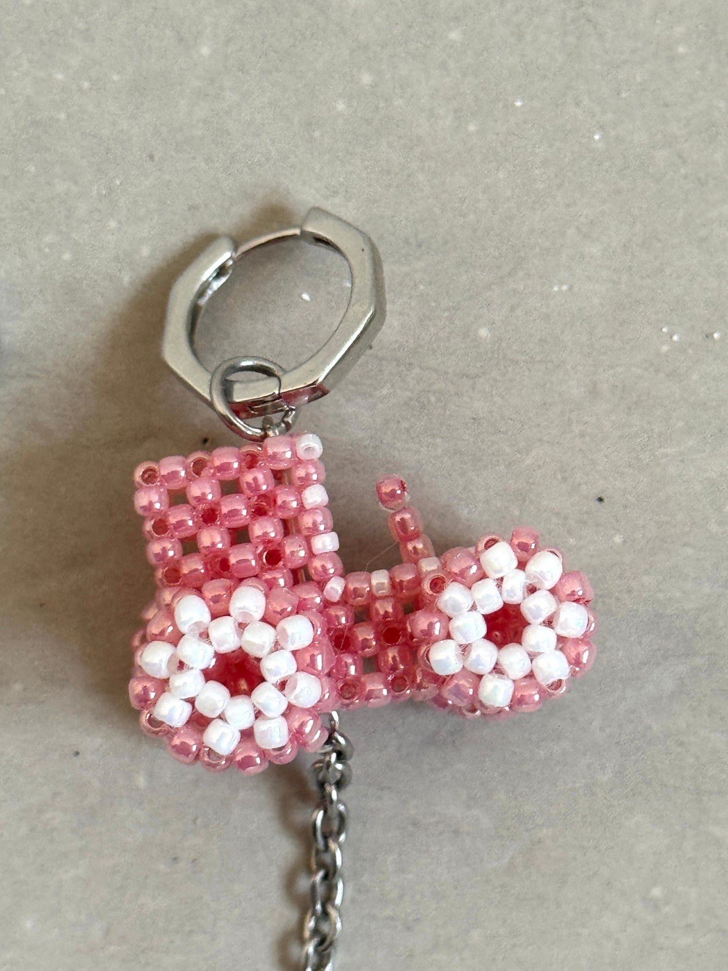 Earrings with a tractor