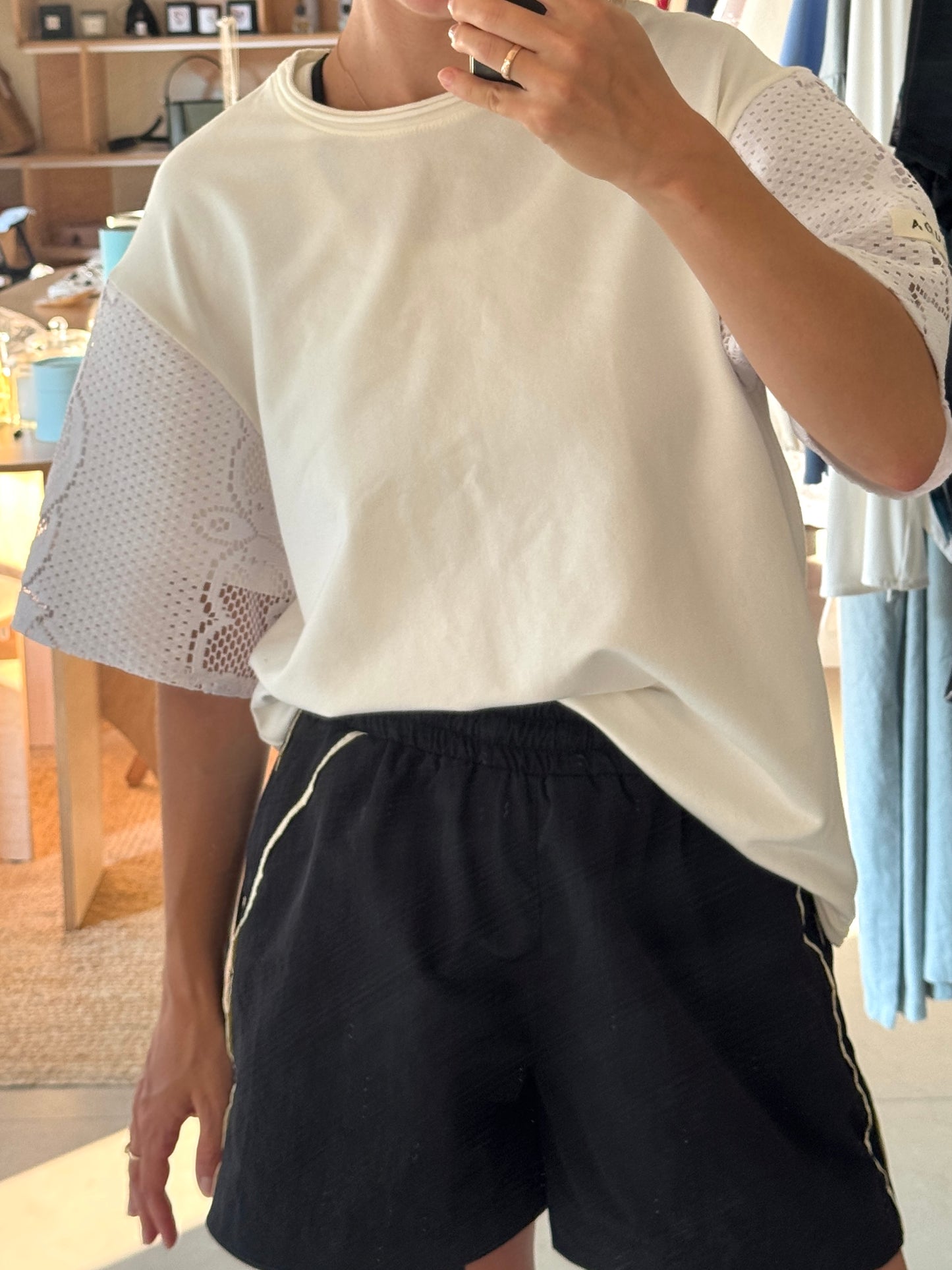 T-shirt with firanka-sleeves