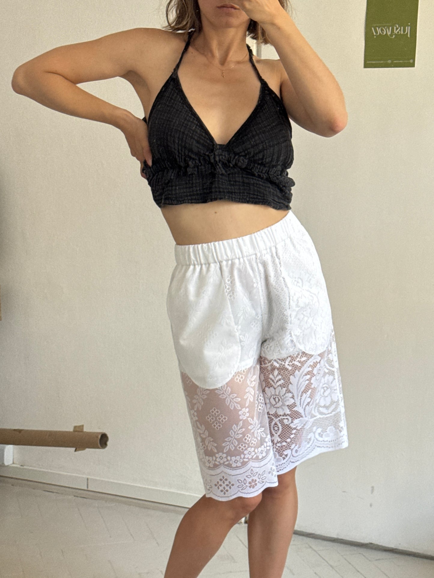 Vintage curtain shorts