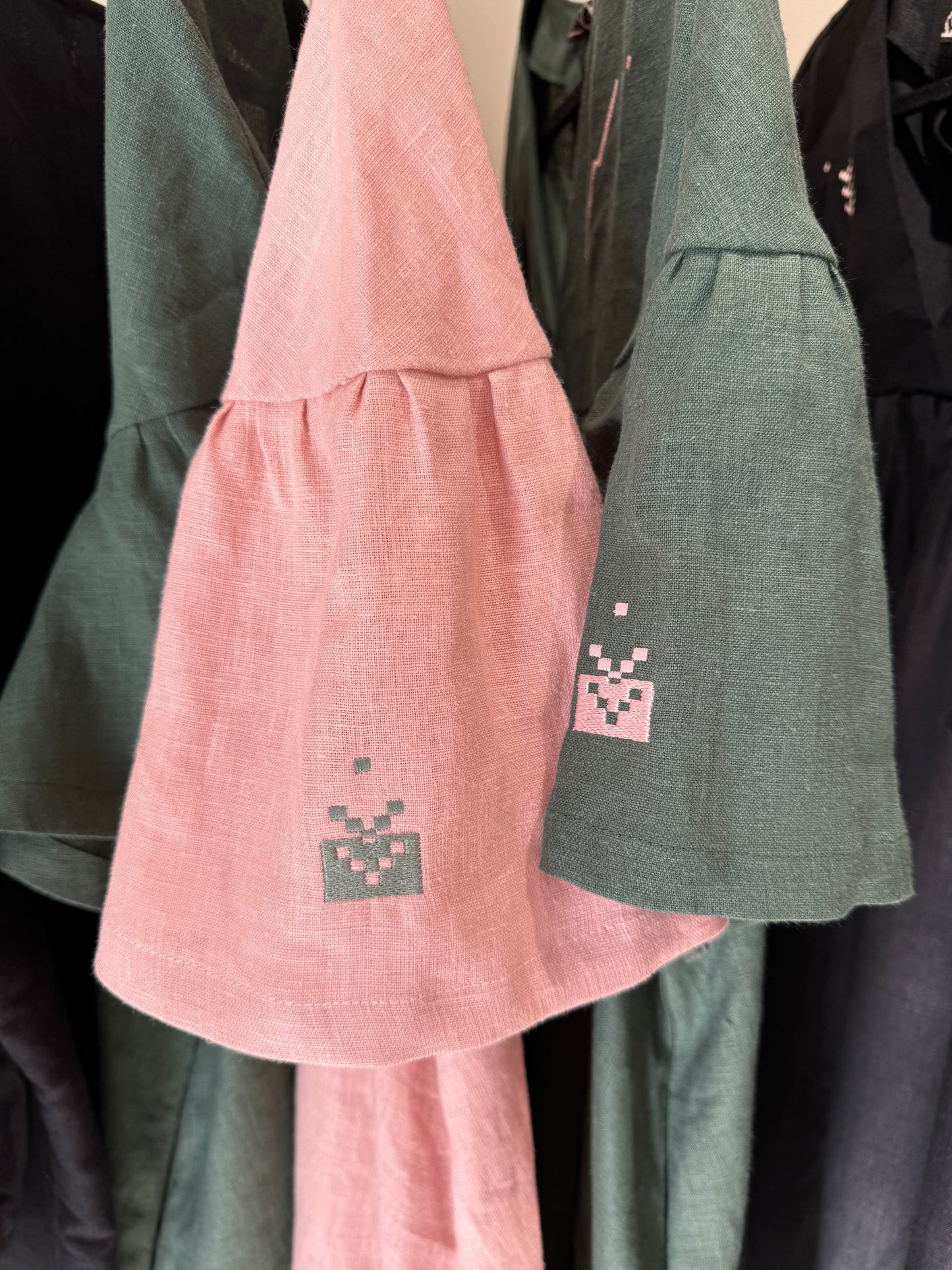 Linen Dress “Pink Sunset”