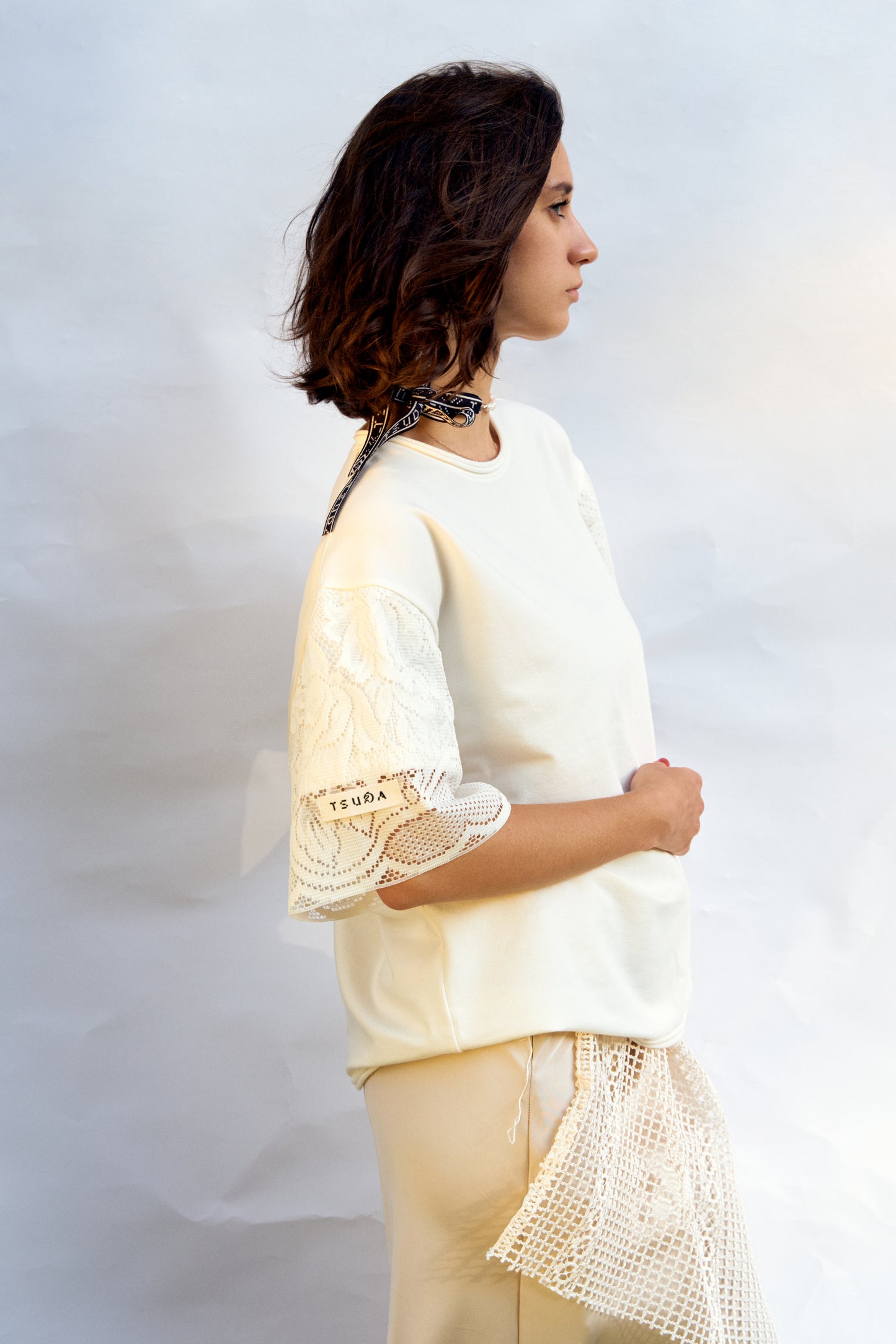 T-shirt with firanka-sleeves