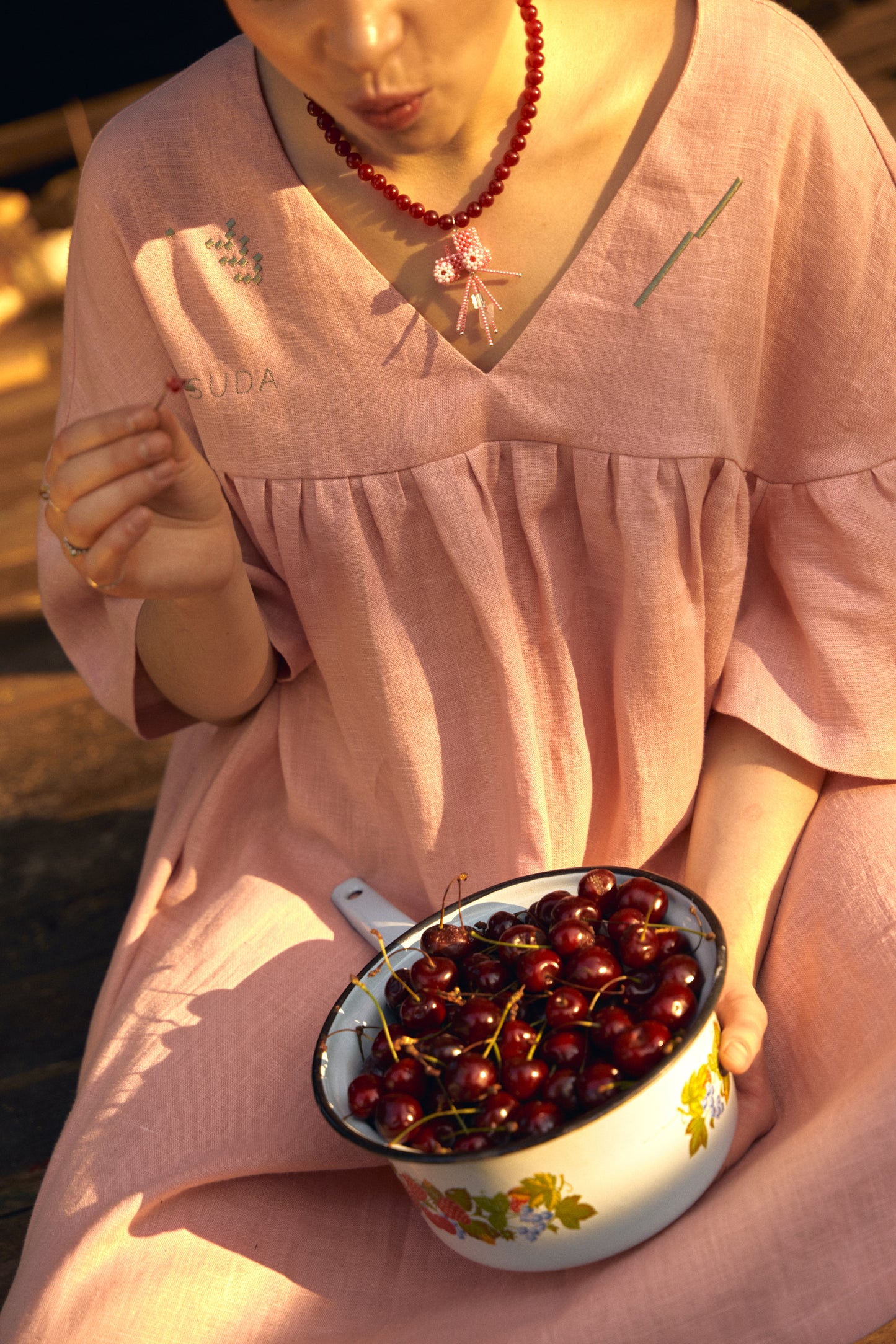 Necklace with a Tractor