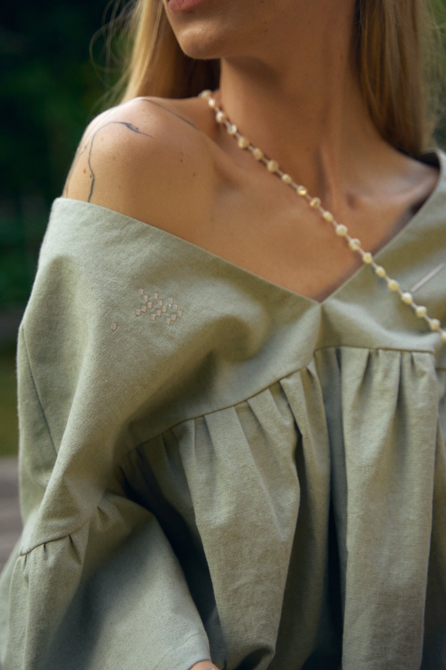 Linen Dress “Dry Mint”