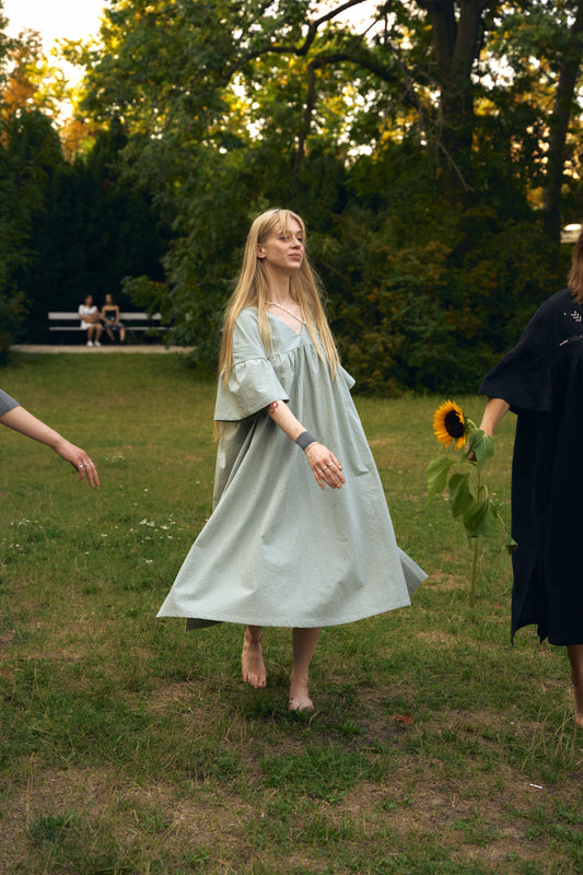 Linen Dress “Dry Mint”