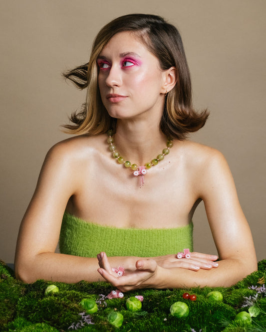 Big Bead Tractor Necklace