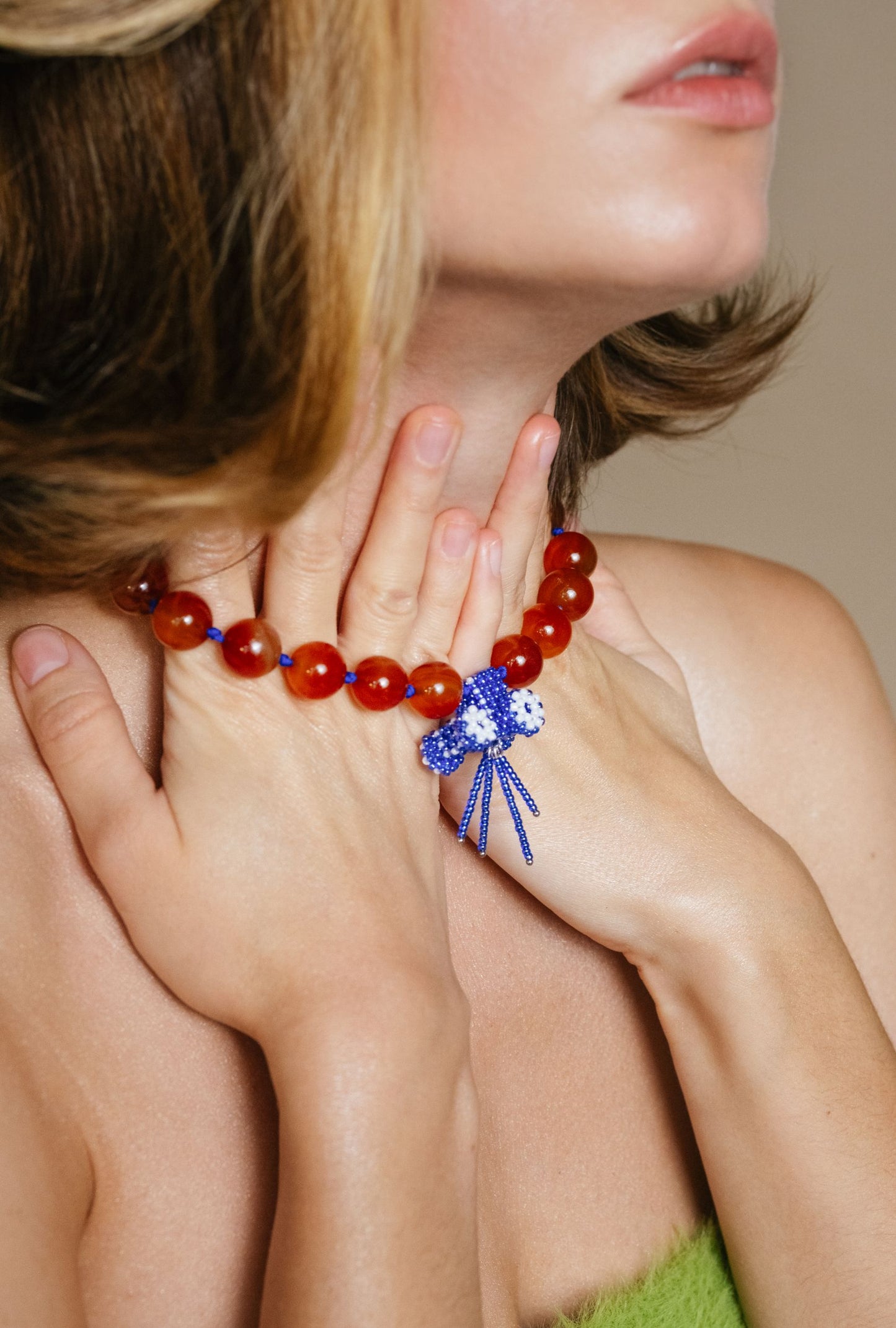 Big Bead Tractor Necklace