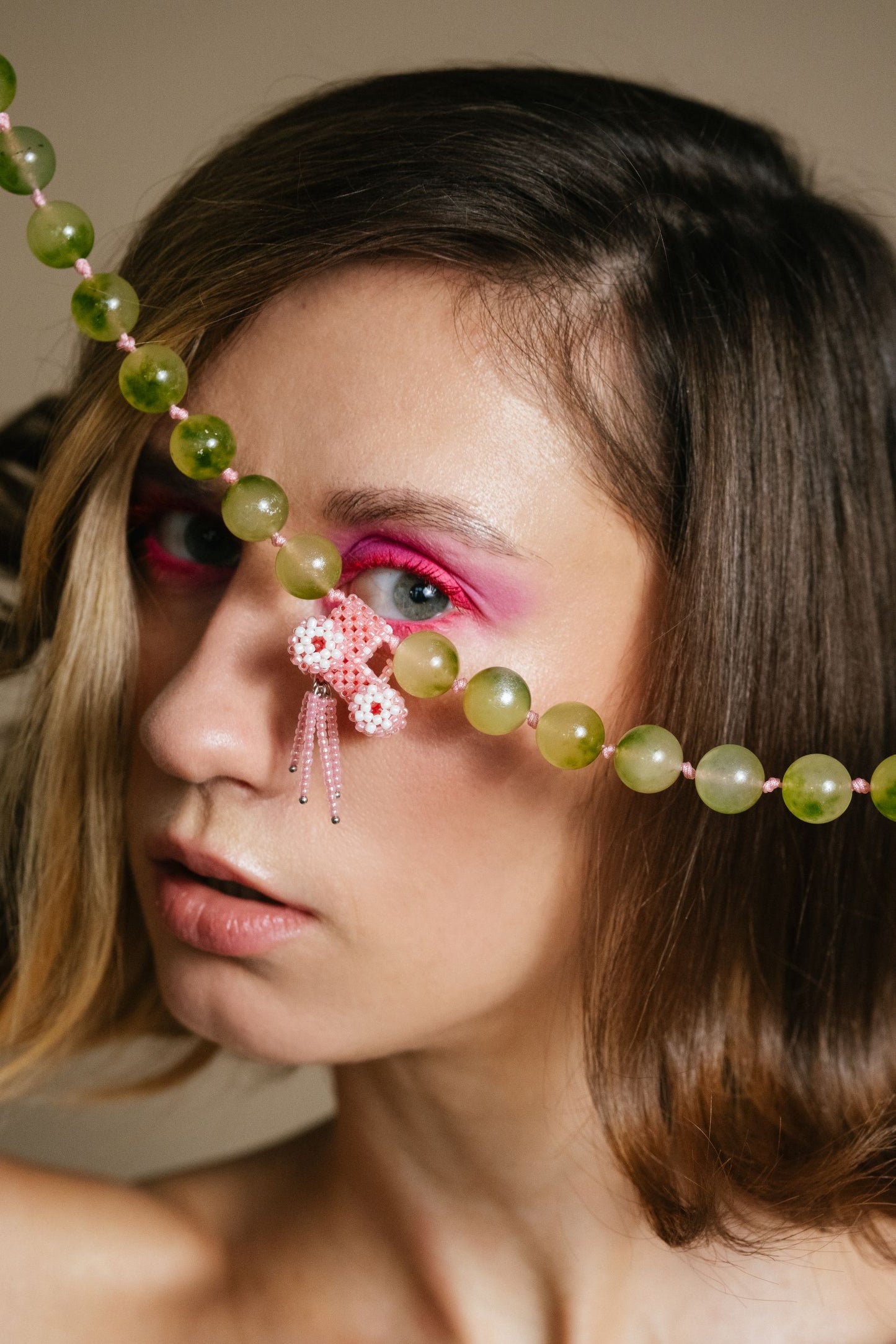 Big Bead Tractor Necklace