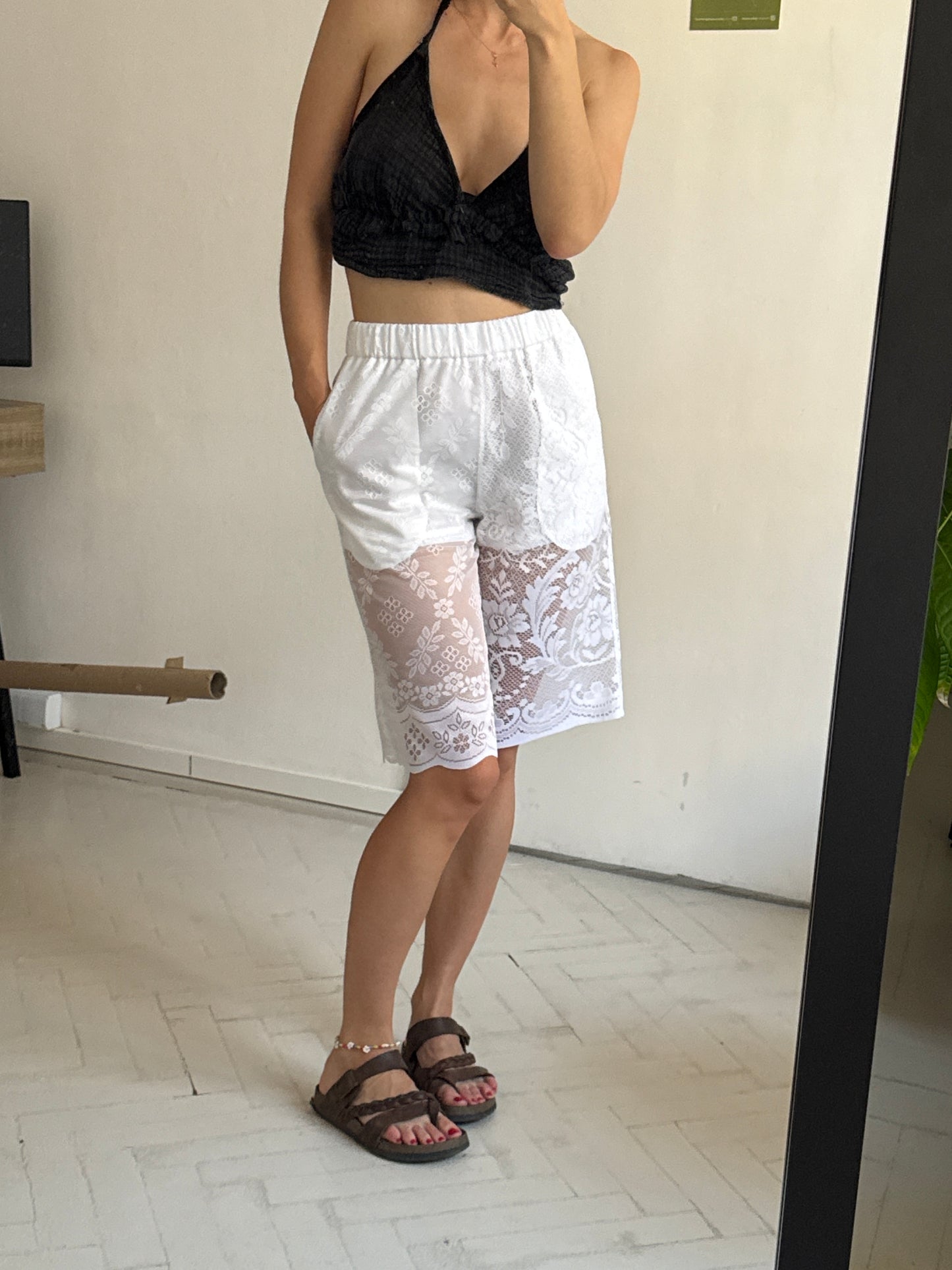 Vintage curtain shorts