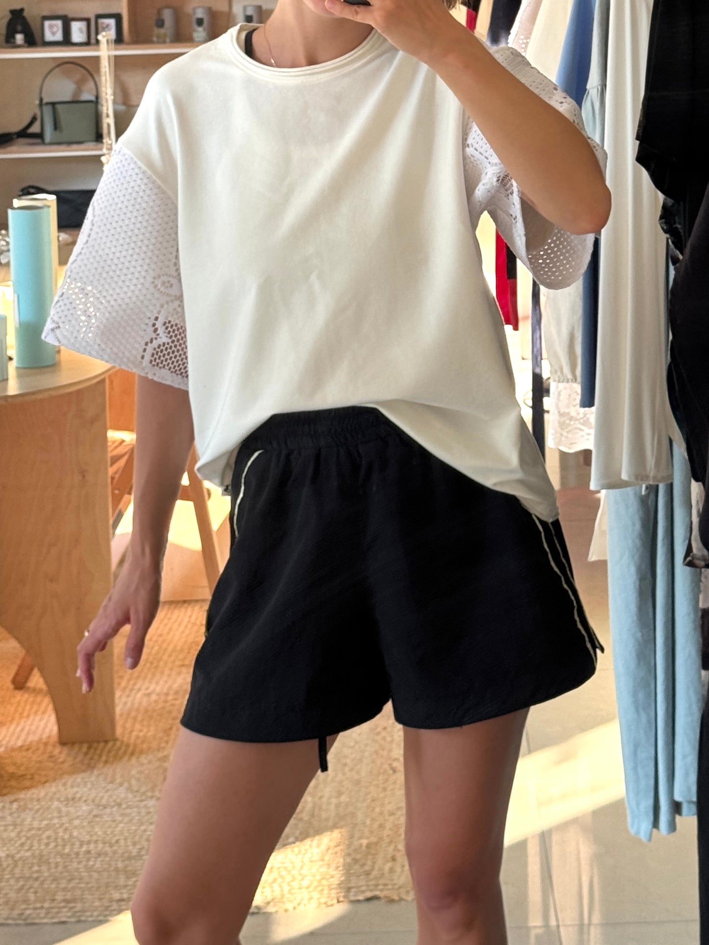 T-shirt with firanka-sleeves