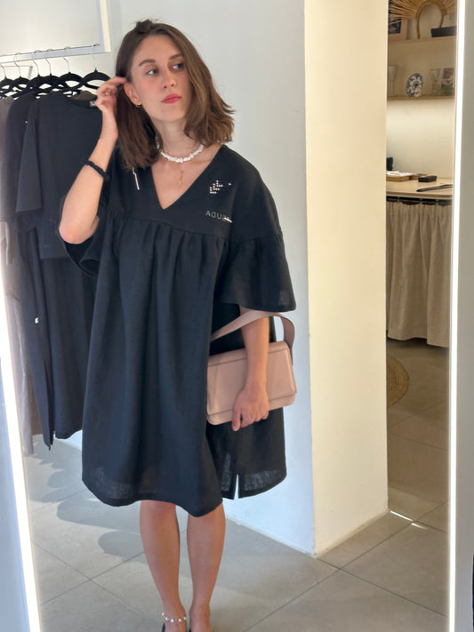 Linen Dress “Black”