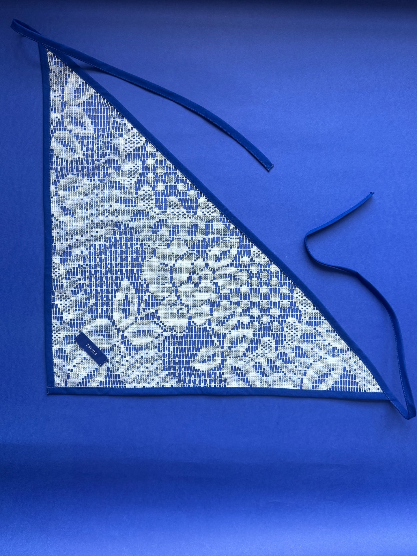 Scarf made from vintage curtain