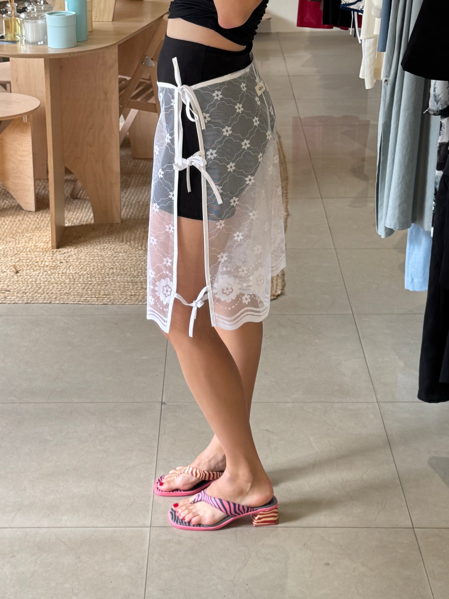Vintage curtain bermuda shorts