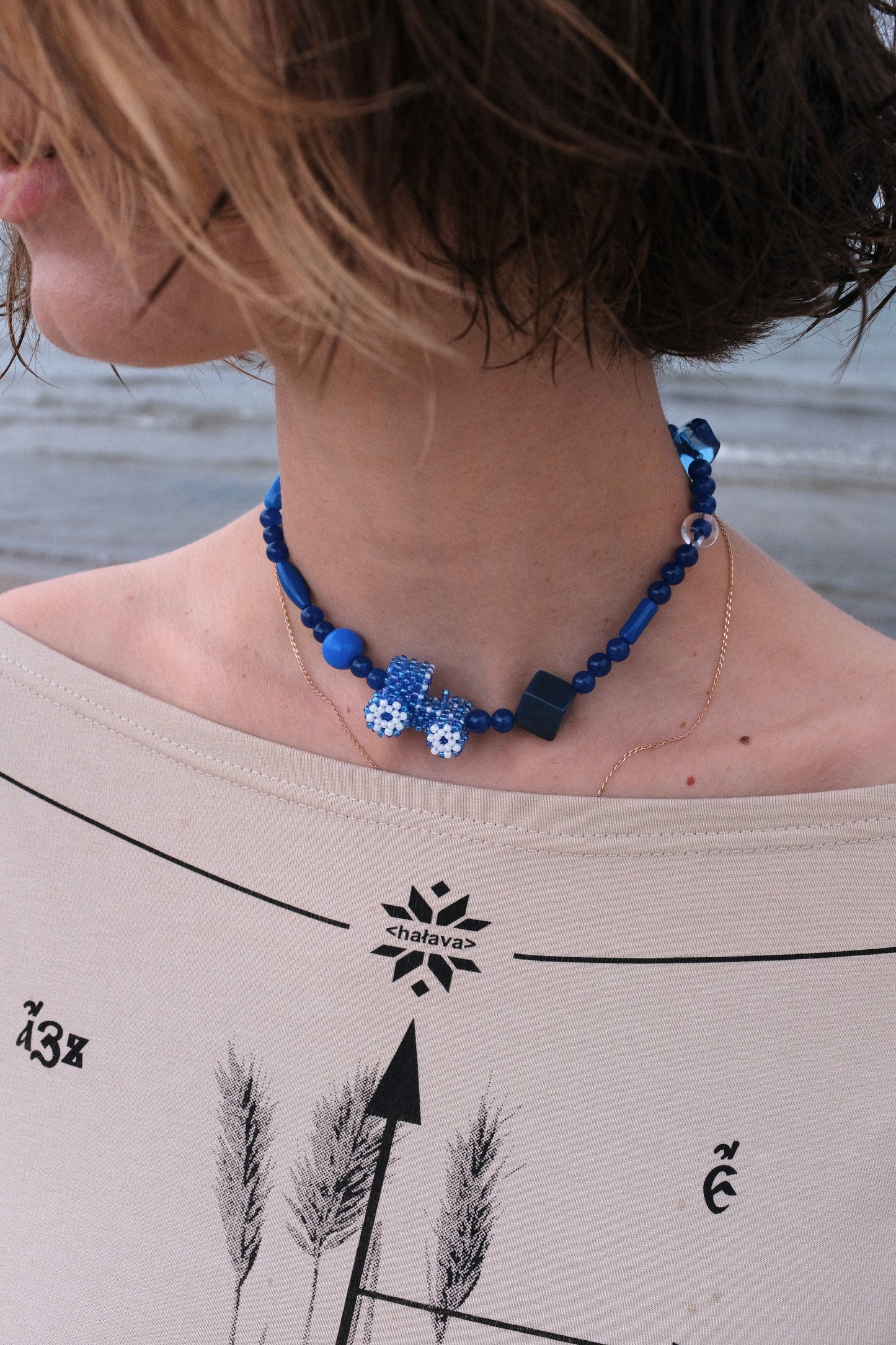 Necklace with a Tractor