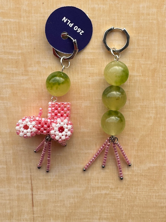 Earrings with a Tractor