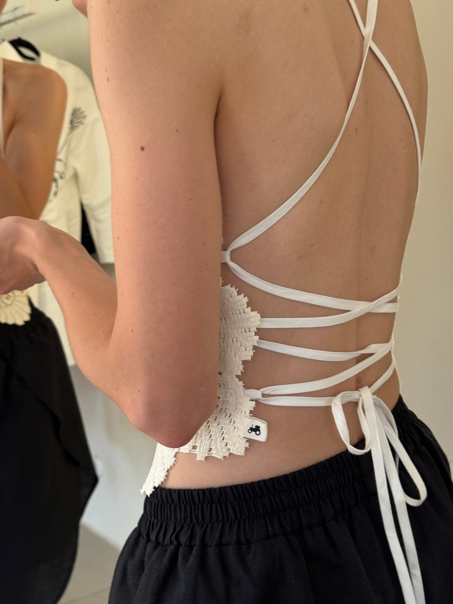Top from vintage lace doily