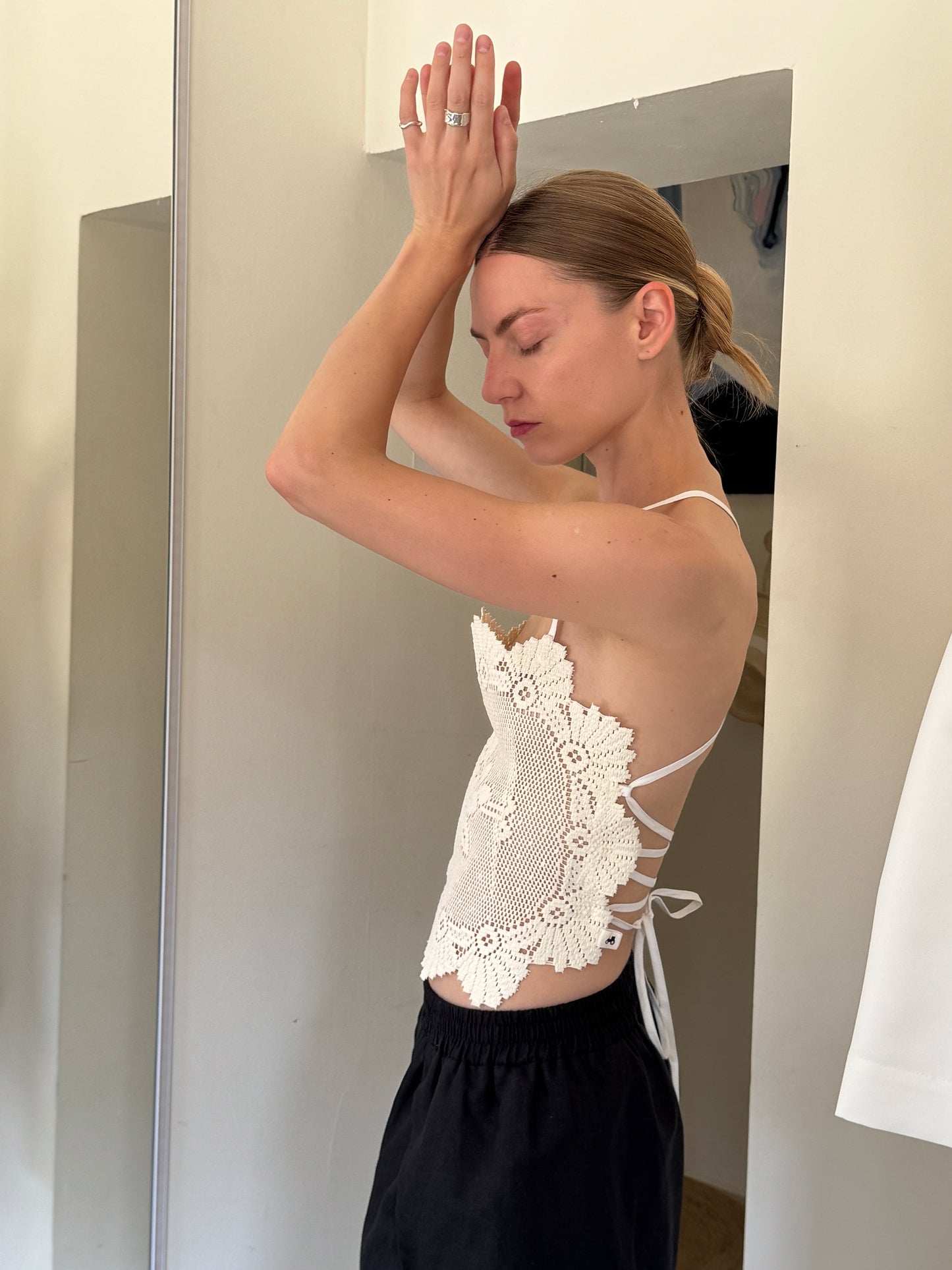 Top from vintage lace doily