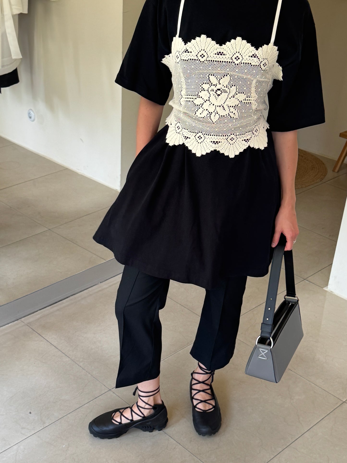 Top from vintage lace doily