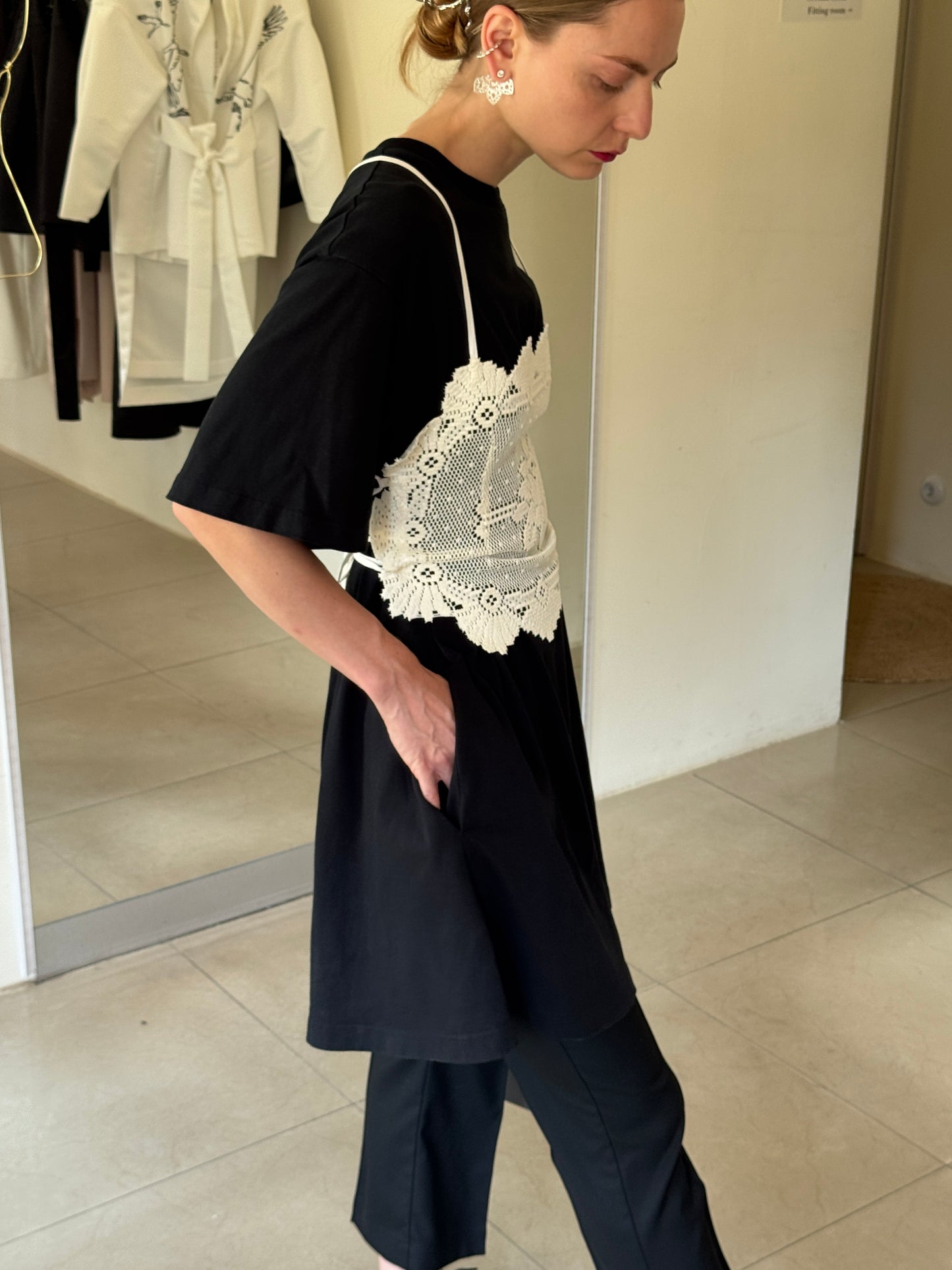Top from vintage lace doily