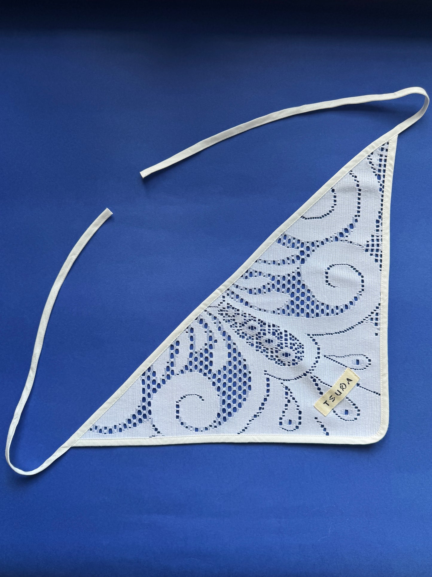 Scarf made from vintage curtain