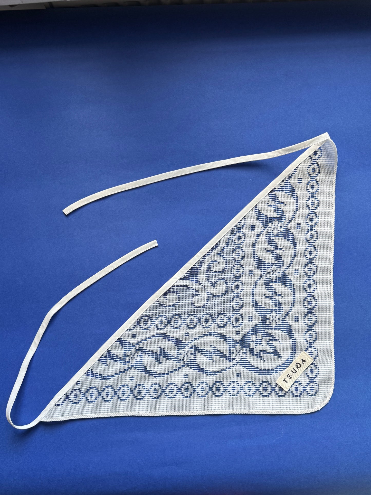 Scarf made from vintage curtain